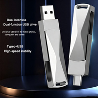USB Flashdisk Logam Promosi dengan Logo Kustom untuk Hadiah Bisnis, Pameran Dagang, Acara Perusahaan, OEM ODM, Kapasitas 16GB 32GB 64GB 128GB