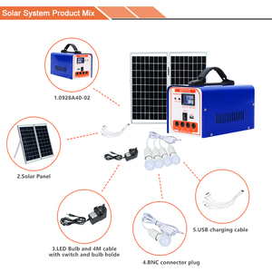 Kits de Mini luz <span class=keywords><strong>Solar</strong></span> portátil para <span class=keywords><strong>el</strong></span> hogar, <span class=keywords><strong>sistema</strong></span> de energía de Panel <span class=keywords><strong>Solar</strong></span> de CC/ca de 40w con cargador USB - Product Image 5