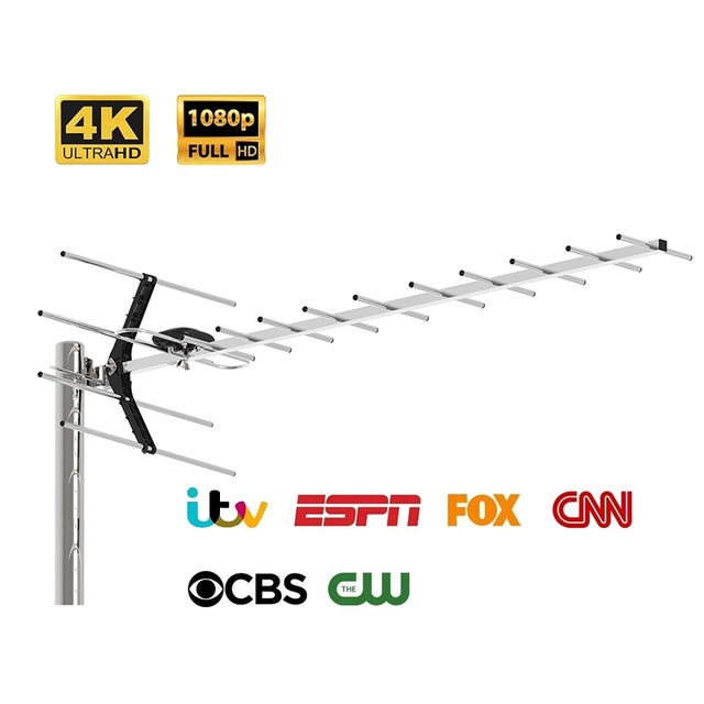 Hot Selling Product Hdtv Antenne Outdoor Anteni Digital Tv Antena 1080p Uhf Aerial High Gain Anteny Tube Tv Antenna