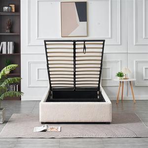 <span class=keywords><strong>Lit</strong></span> rembourré simple avec rangement, cadre en bois, haute qualité, prix <span class=keywords><strong>d</strong></span>'usine - Product Image 5