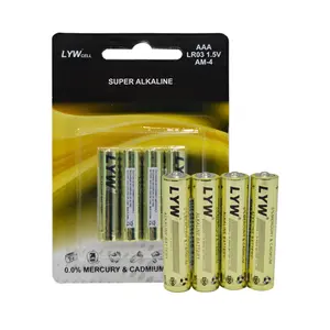 1.5v非可充电AAA碱性电池lr03干电池用于数字温度计