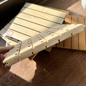Absorbeurs acoustiques en <span class=keywords><strong>laine</strong></span> <span class=keywords><strong>de</strong></span> <span class=keywords><strong>bois</strong></span> perforée, indice NRC élevé pour les studios et les bureaux - Product Image 6