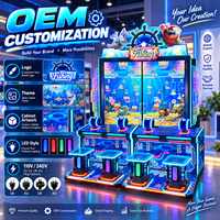 Machine de jeu d'arcade de pêche à monnayeur pour 4 joueurs, jeu de pêche électronique commercial pour centre de divertissement intérieur