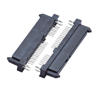 Conector hembra Soulin SATA 7 + 15P 22P DIP SMT horizontal con conectores HDD de PIN localizador