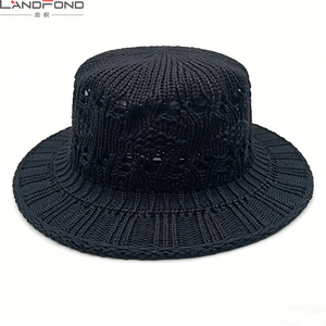 <span class=keywords><strong>Chapeau</strong></span> de soleil en paille tressée ouverte pour femme Landfond, protection solaire, <span class=keywords><strong>chapeau</strong></span> melon à bord plat tendance, <span class=keywords><strong>chapeau</strong></span> de plage à large bord - Product Image 6