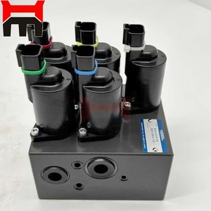 Bloque de válvulas solenoides para maquinaria de construcción KHJ43510, grupo solenoide hidráulico para excavadoras SH200-7 CX210B, repuestos - Product Image 3