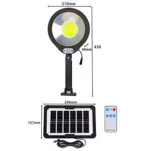 Lámpara Solar LED para Calle con Control Remoto, 100W, IP67, Impermeable y Resistente al Polvo, Estándar Europeo, Bajo Consumo, para Jardín - Product Image 2