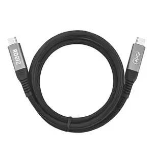 Kabel Data pengisi daya, kabel usb Tipe C ke C PD 100W USB4 GEN3 kabel Data pengisian daya koaksial nilon cepat
