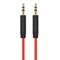 Cable de Audio Estéreo de 3.5mm, Enrollado, de 1.5m, Macho a Macho, con Cubierta de PVC, Blindaje Trenzado, Conectores Dorados, Compatible con Reproductores de DVD y Monitores
