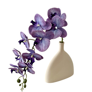 Orquídeas Phalaenopsis Artificiales Impresas en 3D con Tallos Largos y 9 Flores, Textura Realista, Decoración para el Hogar y Flores Decorativas para Bodas - Product Image 5