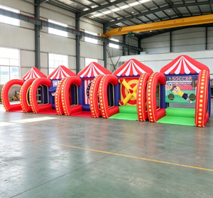 SHUNYUAN Combo Panier de Basket Gonflable et Trampoline en PVC – Taille Personnalisée – Jeu de Carnaval Extérieur pour Fêtes - Product Image 3
