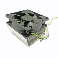 Dissipateur thermique en aluminium à ailettes pour processeur CPU, compatible AM2, AM2+, AM3, AM3+, FM1, FM2, avec ventilateur d'air et radiateur à fond plat 3p 4p