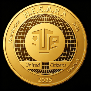 2025 N.E.S.A.R.A. Moneta Commemorativa Moderna - Tesoro degli Stati Uniti - Rilievo 3D Placcato Oro da Collezione - Product Image 1