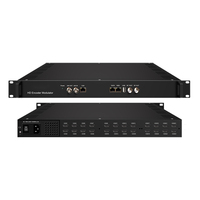 Codificador Modulador Gateway QAM de RF a IP HD 32 en 1, Codificador de Video DVB-C de 2/4/8/16/24 Canales, Decodificador para Sistema IPTV de Hotel