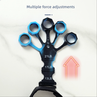 Entrenador de Agarre de Silicona KJ para Rehabilitación de Flexibilidad de Dedos, Ejercitador de Fuerza para Muñeca y Antebrazo, Entrenamiento de Agarre de Cinco Dedos