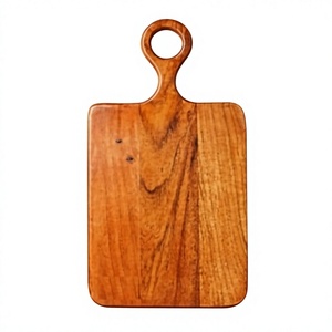 <b>Wooden</b> Chopping Board Rectangle Shape With Handle For Cutting Vegetables And Meat Handmade Wood <b>Block</b> - Product Image 1
