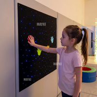 Tapis lumineux tactile en fibre optique pour jeu interactif, tapis scintillant en fibre optique pour salles sensorielles