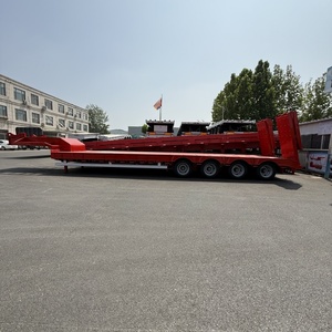 Remolque <span class=keywords><strong>de</strong></span> Plataforma Baja <span class=keywords><strong>de</strong></span> 4 Ejes, 80 Toneladas, 100 Toneladas, Remolque <span class=keywords><strong>de</strong></span> Plataforma Baja para Trabajo Pesado, en Venta - Product Image 4
