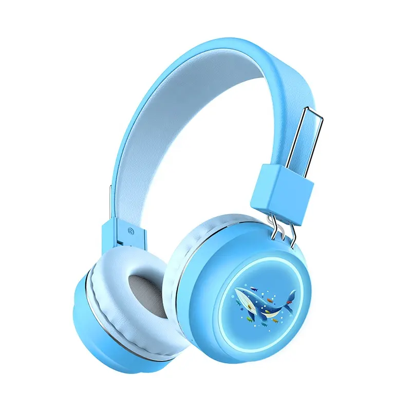Headphone Led nirkabel Oem harga rendah pabrik Headset nirkabel warna Multi bersinar