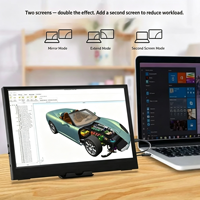Moniteur portable AHXJKA 11,6 pouces avec écran TN et haut-parleurs intégrés pour ordinateur portable et PS4/PS5 - Usage professionnel