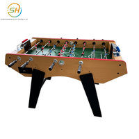 Meja Foosball Anak-Anak Beroperasi dengan Koin Meja Mainan/Permainan Ukuran Besar (8-Tongkat, 2-Pemain, Multifungsi)