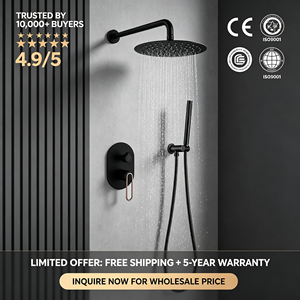 Sistema <span class=keywords><strong>de</strong></span> Ducha Moderno para Baño, Cabezal <span class=keywords><strong>de</strong></span> Ducha Superior con Efecto Lluvia, Kit <span class=keywords><strong>de</strong></span> Grifería para Ducha, Duchas <span class=keywords><strong>de</strong></span> Baño, Conjunto <span class=keywords><strong>de</strong></span> Ducha Empotrado - Product Image 6