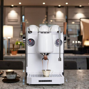 Machine à expresso semi-automatique professionnelle pour café, double chaudière, pompe rotative 9 bars, mousseur à lait, usage professionnel - Product Image 3