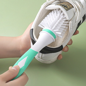 <b>Shoe</b> Brush Set 3Pcs <b>Soft</b> Bristles For <b>Shoes</b> And Clothes Cleaning With Hook Handle - Product Image 2