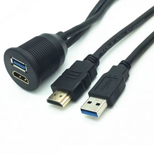 Barco del coche Dash montaje USB 3,0 <span class=keywords><strong>A</strong></span> macho <span class=keywords><strong>A</strong></span> hembra HD MI <span class=keywords><strong>un</strong></span> Cable de extensión macho <span class=keywords><strong>A</strong></span> hembra - Product Image 1