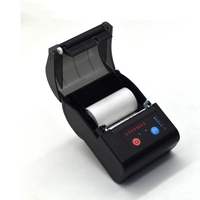 Printer Label Termal Mini Portabel yang Menggunakan Baterai dan BT untuk Ponsel, Printer Struk Mobile dengan Tali untuk Usaha Kecil