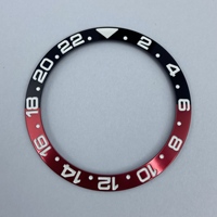Insert de lunette de montre en céramique 38 mm, anneau de remplacement pour boîtier de montre GMT Sub 40 mm, pièces de montre