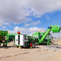 Maquinaria de carretera Nuevo diseño 60TON Mini planta de asfalto móvil para la venta