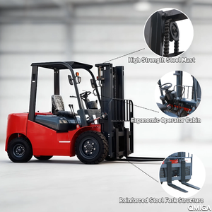 รถยกดีเซล CPC-30 3 ตัน ราคาประหยัด พร้อมระบบบูสเตอร์พวงมาลัยไฮดรอลิก รับน้ำหนักได้ 3000 กก. - Product Image 3