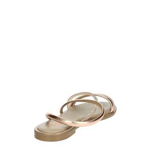 Sandali piatti da donna Porronet 7010 color rame metallizzato con cinturini, scarpe estive - Product Image 3