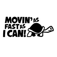Autocollant de tortue 3d en vinyle, drôle, changement rapide, décoration de fenêtre de voiture, autocollants cadeau découpé, en verre en latex