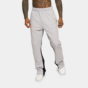 Pantalon de survêtement baggy délavé à l'acide unisexe pour hommes Joggers Pantalon de survêtement ample à jambe droite pour hommes