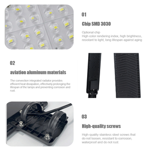 Điều khiển thông minh <span class=keywords><strong>IP65</strong></span> Hợp kim nhôm <span class=keywords><strong>Led</strong></span> Light-50-200W đường AC điện áp cực rộng chiếu sáng đường Bộ 2700-6500K - Product Image 3