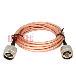 3 Meters Red RG303 Copper Plated Silver Low Loss N Male to N Male GSM 3G 4G Antenna Jumper Cable