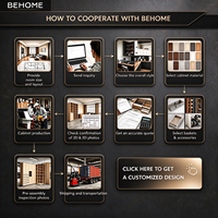 Armoire de maquillage intégrée sur mesure avec miroir LED et tiroirs de rangement pour chambre à coucher, appartement, villa, hôtel, projet