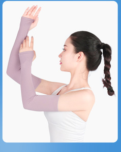 Охлаждающие летние перчатки-рукава из ледяного шелка с УФ-защитой для активного отдыха, унисекс, быстросохнущие, с защитой от солнца - Product Image 6