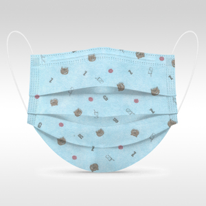 Personalizzato cartone animato bambini maschera monouso stampato 3ply maschera per il viso per i bambini - Product Image 1