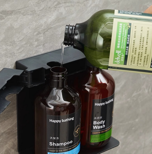 Dispensador de Champú Doble con Cerradura para Hotel, Dispensador de Jabón y Gel de Ducha Montado <span class=keywords><strong>en</strong></span> la Pared para Baño, Hogar y Oficina - Product Image 4