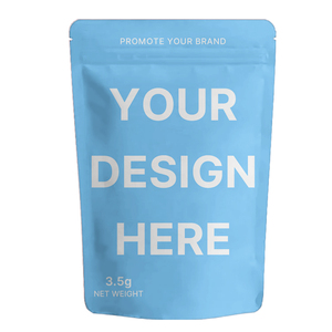 Bolsas de plástico de 3,5g, 14g, 28G, mate, a prueba de olores, bolsa Doypack de pie, a prueba de niños, con cremallera resellable, bolsas de Mylar personalizadas, aperitivos al por mayor - Product Image 1