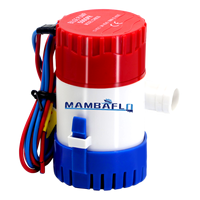 Pompe de cale submersible électrique marine Mambaflo 12V DC 750GPH 1100GPH pour yacht, bateau de pêche, voilier, camping-car, caravane
