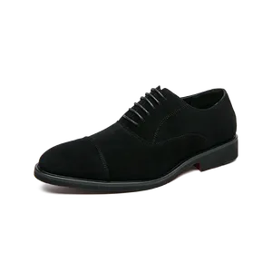 BIYATE Fashion Brock British Style Business Formal Male Dress Leather Shoes for Men - EU Size 38