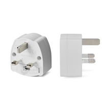 Adaptateur de voyage certifié BS8546, prise américaine vers britannique, 13A avec fusible, 250V, prise américaine de type A/B vers prise britannique à 3 broches, pour les voyages et la vente au détail