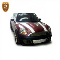 Meilleur prix mélange de fibre de verre aileron arrière en fibre de carbone jupes latérales de pare-chocs de voiture Kit de carrosserie style Du-Eil pour BMW Mini Cooper R56 Bodykit
