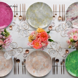 Service de table de luxe en porcelaine de Chine, vaisselle vintage, assiettes pour restaurant - Product Image 2
