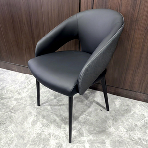 Silla Moderna de Piel Sintética para Sala de Estar, Respaldo Sólido, Diseño Ergonómico, Estilo Contemporáneo, Muebles para el Hogar - Product Image 1