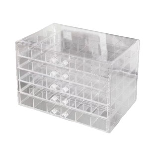 Caixa de Armazenamento de Joias Transparente em Acrílico com 5 Camadas e 120 Compartimentos, Grande Capacidade, 5 Gavetas para Brincos e Anéis - Product Image 3